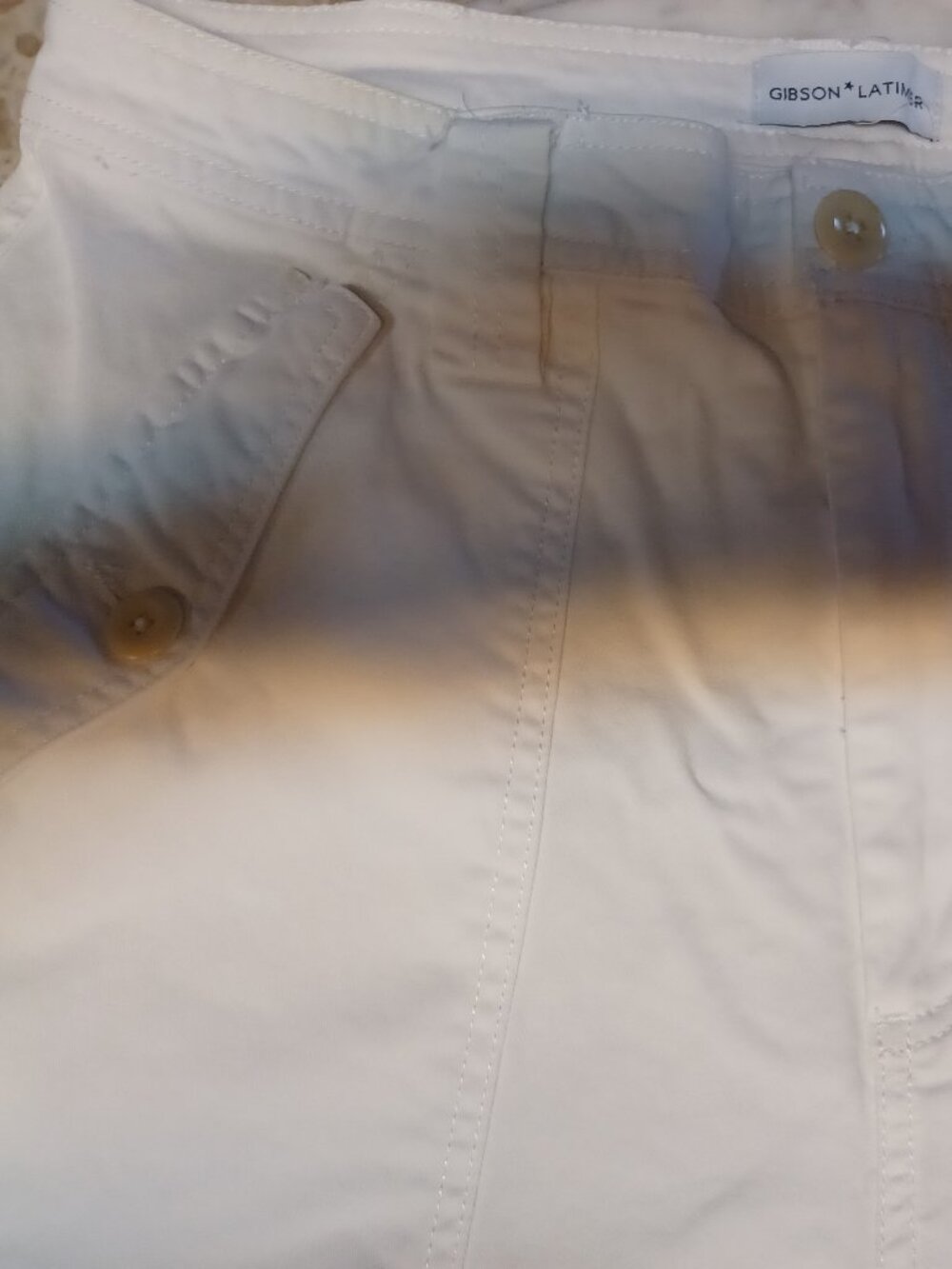 Gibson Latimer Women's Short Pants SZ 14 White - Picture 2 of 5